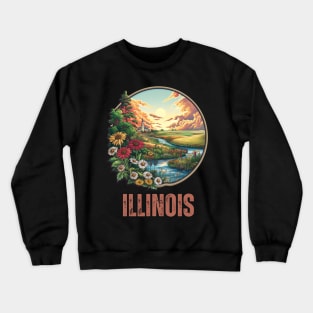 Illinois state USA Crewneck Sweatshirt